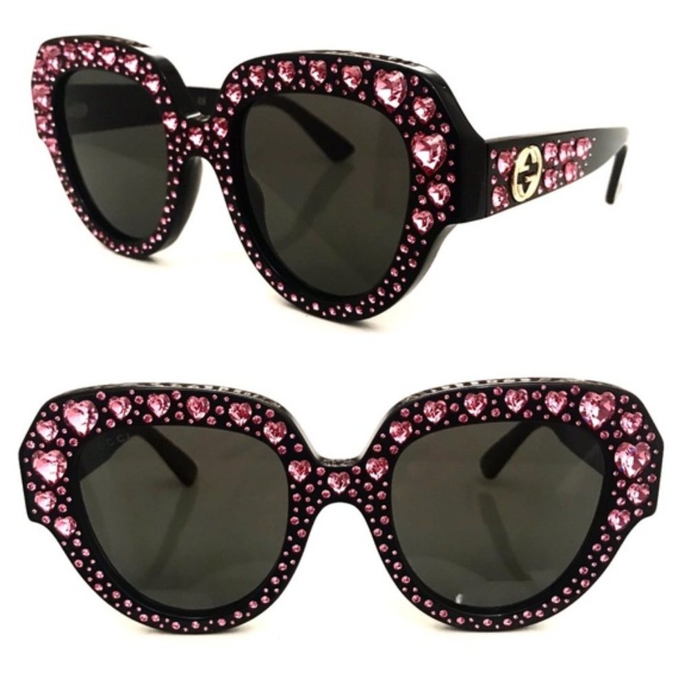 Gucci pink Crystals Sunglasses